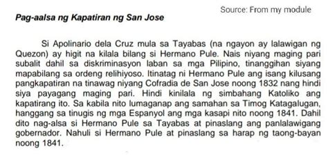 pag aalsa ni apolinario dela cruz brainly|Hermano Pule .